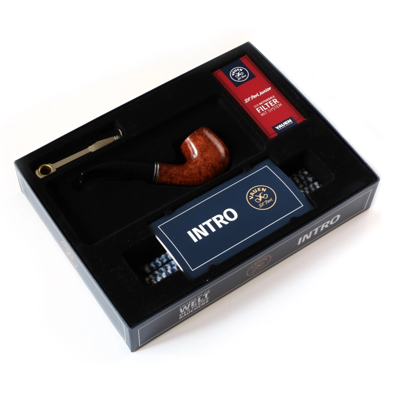 Piibud - Vauen Pipe Smoking Starter Kit - Brown and Bent
