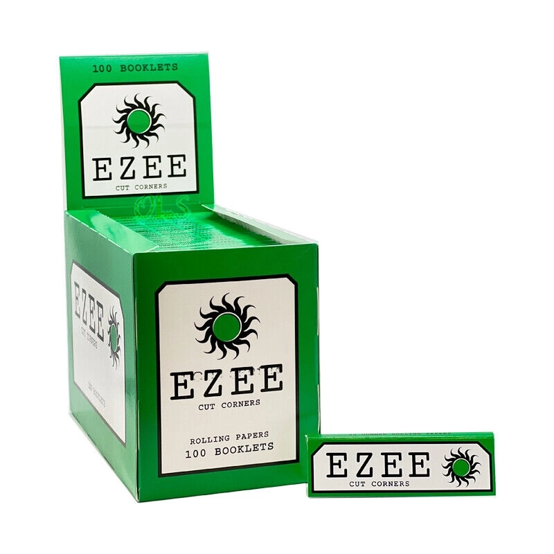 Sigaretipaber - Ezee Rolling Papers x 100 Green Cut corners