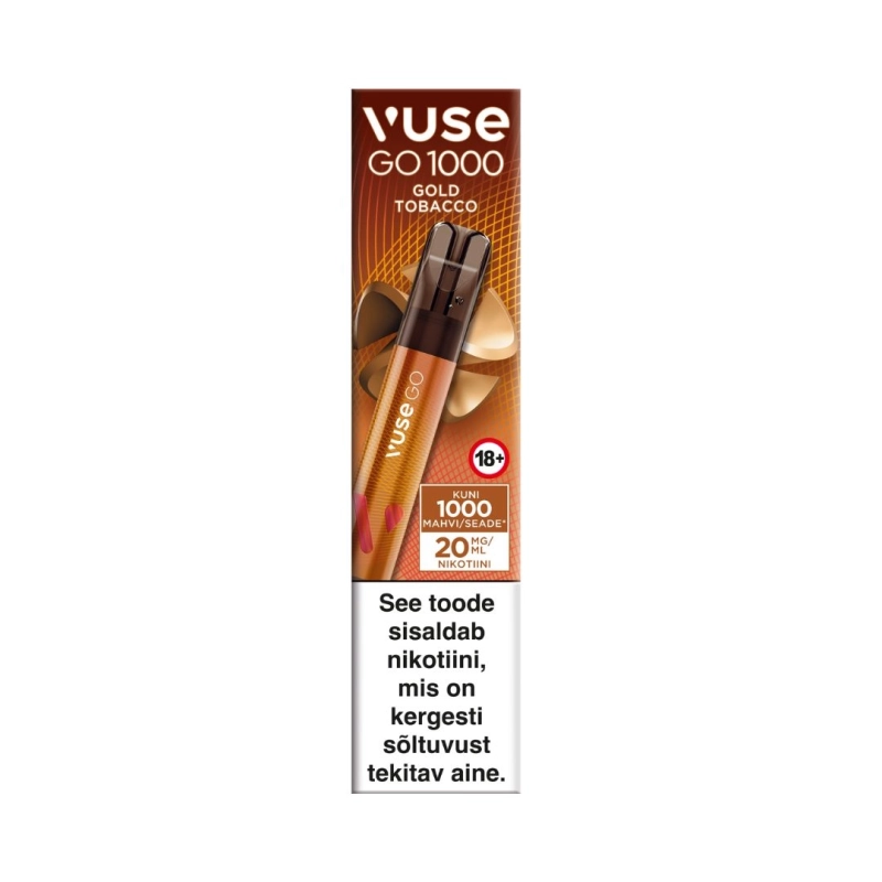 e-Cigarettes | Vuse Go e-cigarette Gold To b.1000 20mg