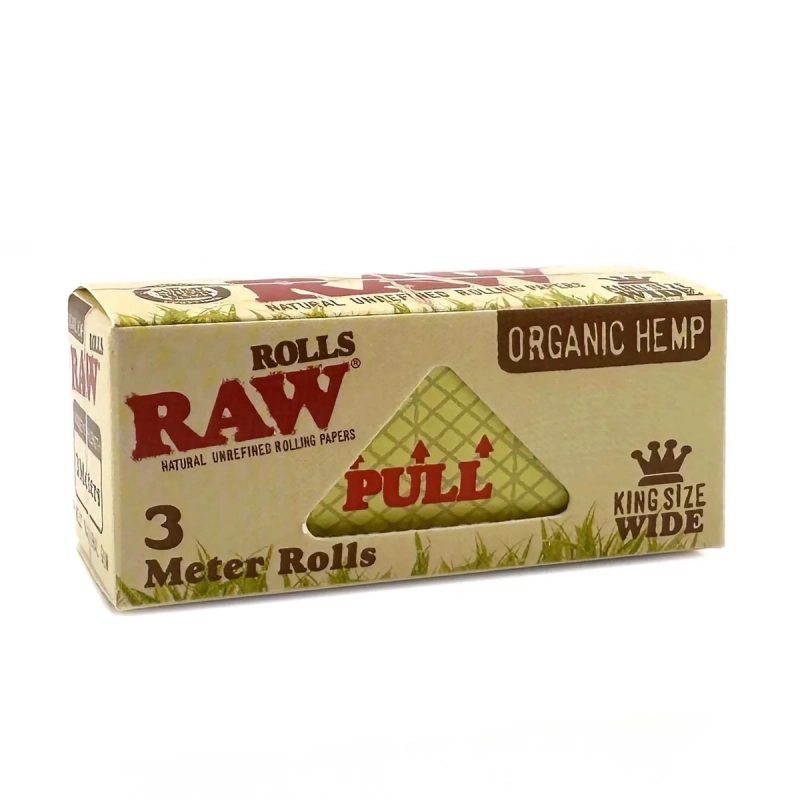 RAW Organic Rolls King Size Wide 3m - Box/12