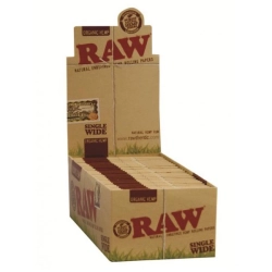 RAW Rolling papers | RAW Organic Paper Singel Width 70mm - Box/50