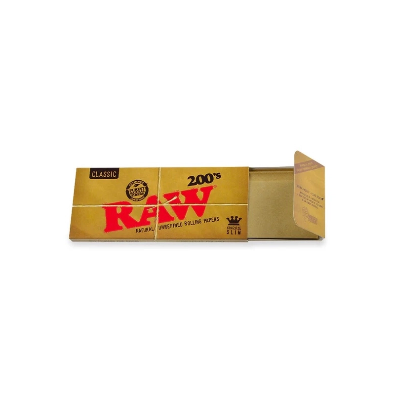 RAW Rolling papers | RAW 200 Classic King Size Slim-1tk