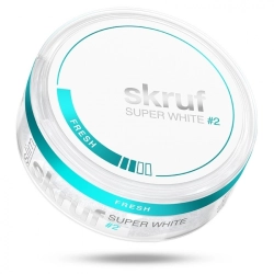 Nicotine pouches | Skruf Super White #2 EST 11.6g