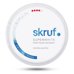 Nicotine pouches | Skruf Super White #4 EST 11.6g