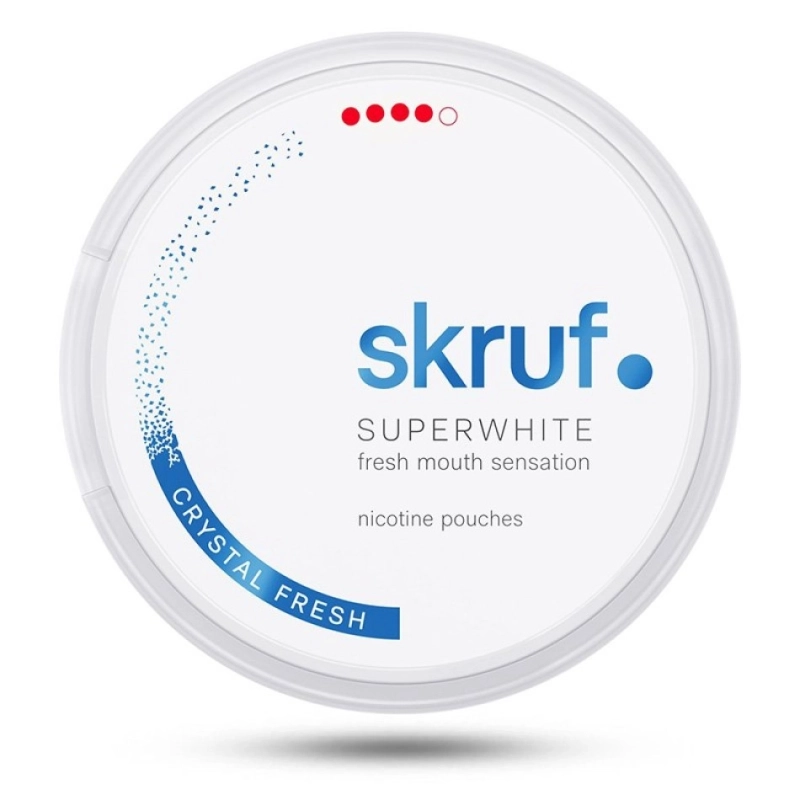 Nicotine pouches | Skruf Super White #4 EST 11.6g