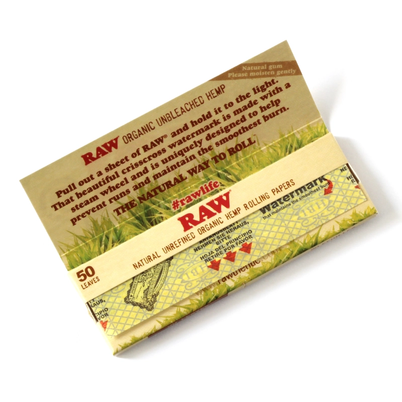 Hamppupaperi - RAW Organic size 1/4 paper 50 leaves x booklet