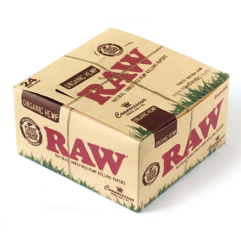 RAW Organic Connoisseur King Size Slim + tips - Box/24